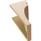 Ekena Millwork 9"W x 9"D x 18"H Wide Yorktown Rough Cedar Woodgrain TimberThane Corbel, Primed Tan CORUR09X09X18YORRCPR - alternate 4